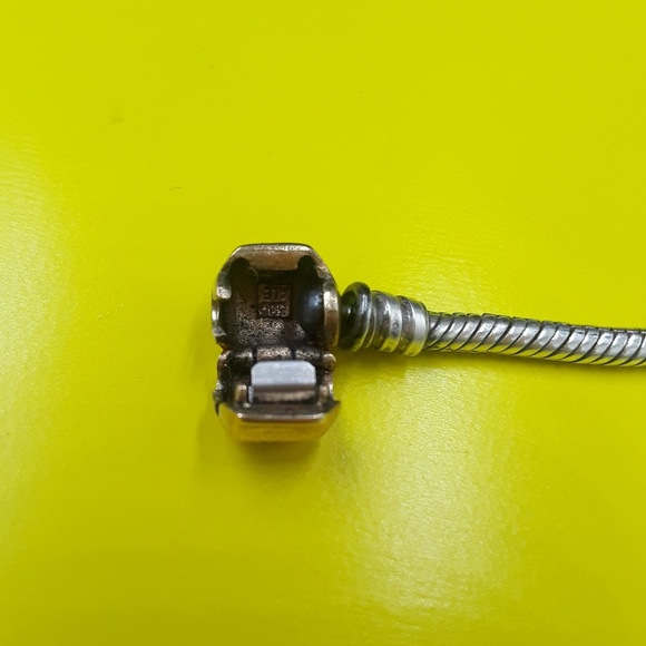 Pandora 14k  & (925) charm bracelet - Picture 6 of 7